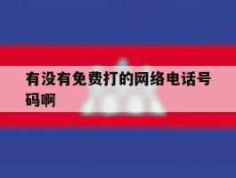 有没有免费打的网络电话号码啊的简单介绍
