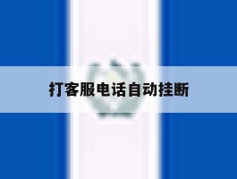 打客服电话自动挂断