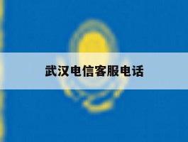 武汉电信客服电话