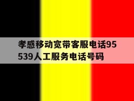 包含孝感移动宽带客服电话95539人工服务电话号码的词条