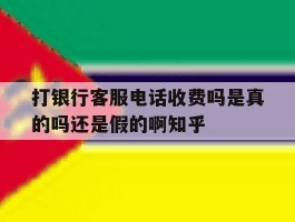 包含打银行客服电话收费吗是真的吗还是假的啊知乎的词条