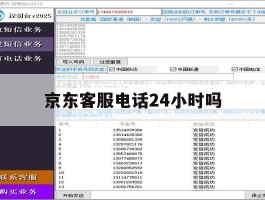 京东客服电话24小时吗