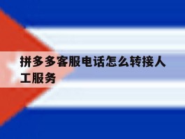拼多多客服电话怎么转接人工服务
